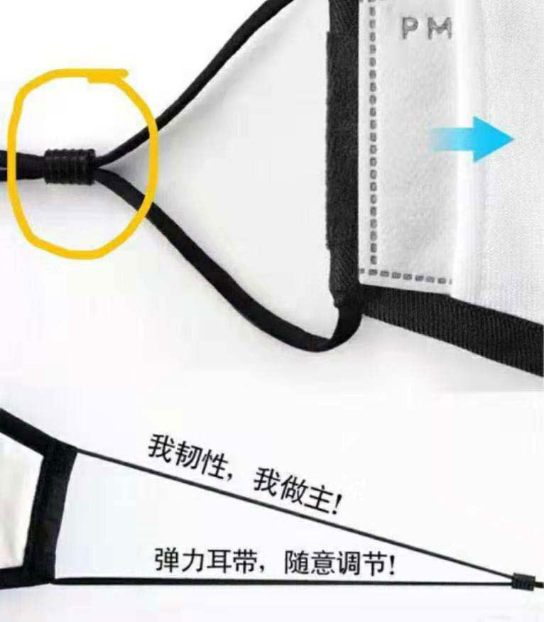 硅膠口罩調節扣