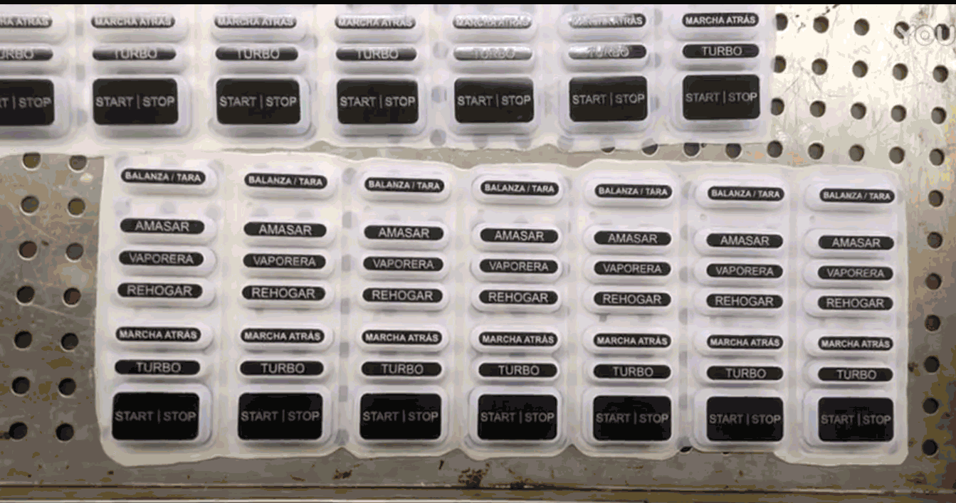 廠內實拍家用電器料理機硅膠按鍵制作流程