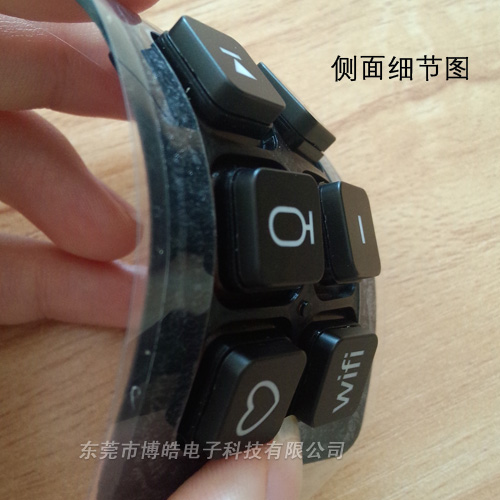 音響硅膠按鍵的側面圖