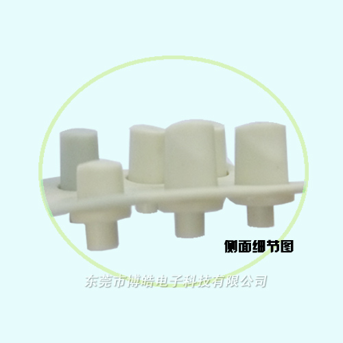 機械控制面板硅膠按鍵側面細節圖