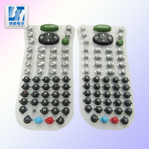 噴涂鐳雕打造透光塑膠按鍵 博皓經典P+R按鍵