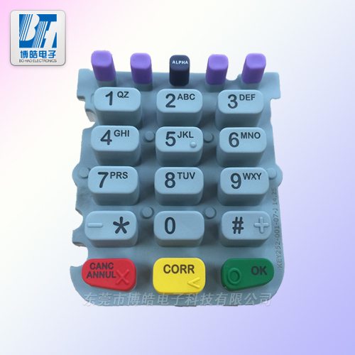 售飯機(jī)硅膠按鍵食堂飯?zhí)美镉玫氖埏垯C(jī)按鍵定制